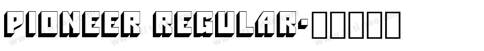 Pioneer Regular字体转换